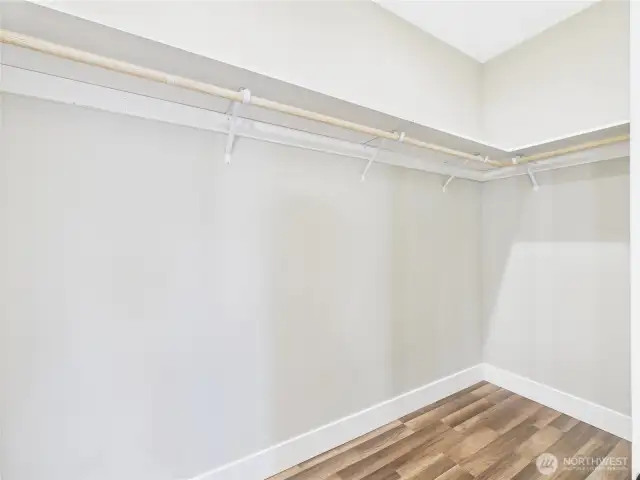 Primary walk in closet
