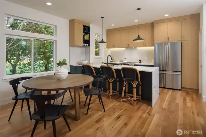 Photo from staged unit. Same floor plan, different kitchen colors.