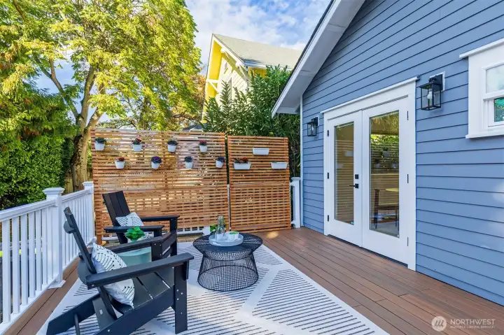 Deck off of living space