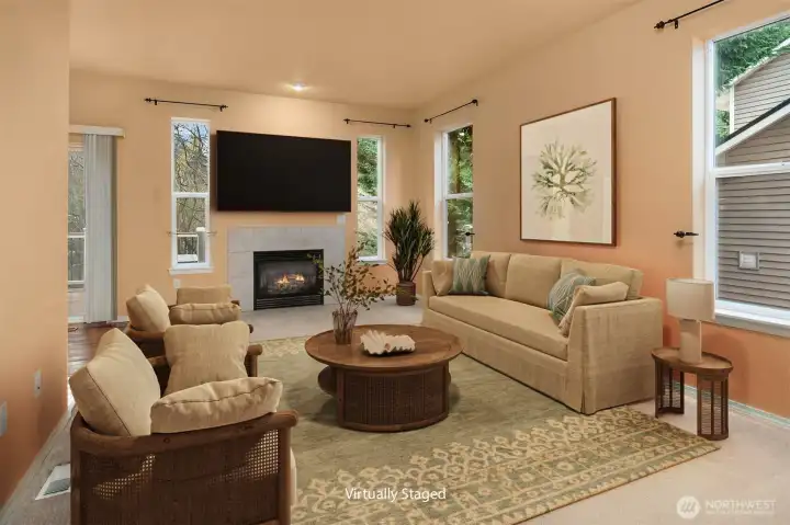 Family Room with Gas Fireplace