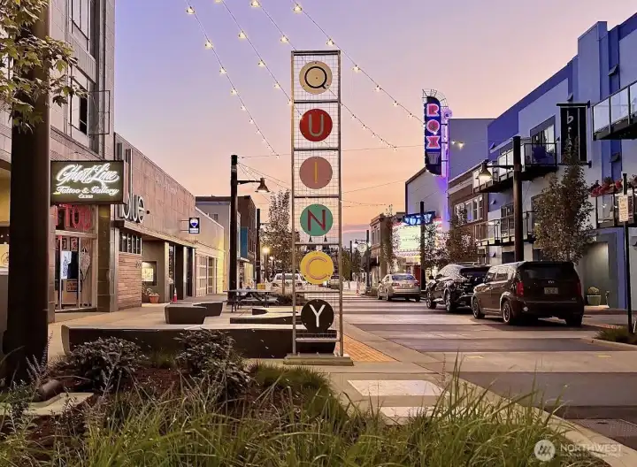 Boardwalk for entertainment down the street.