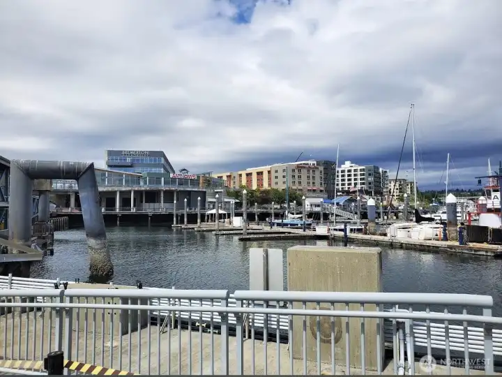 Anthony's Homeport and other restaurants by the Ferry.