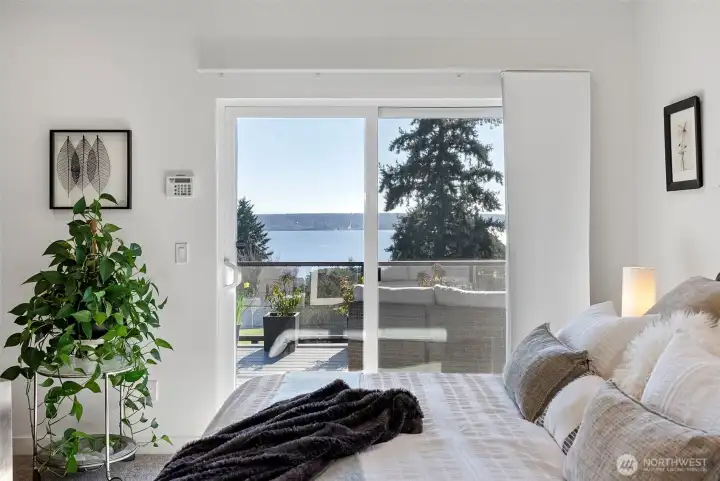 Privacy and views from the Primary bedroom. The home has air conditioning thought with windows in locations from end to end and lovely cross breeze easily fills the home with fresh cool air.