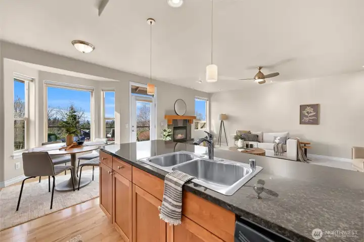 Another view of the kitchen