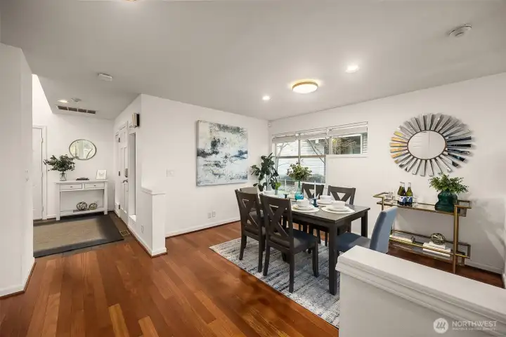 entry foyer/dining view