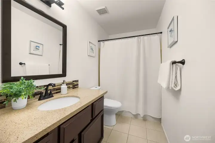 Bathroom for the second bedroom on top floor