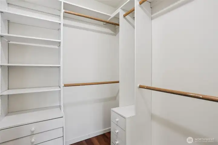 Primary walk in closet