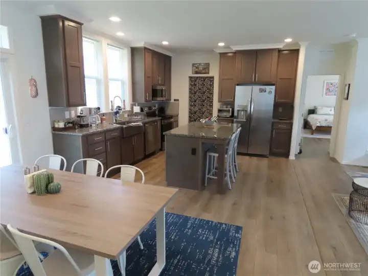 Kitchen and dining room