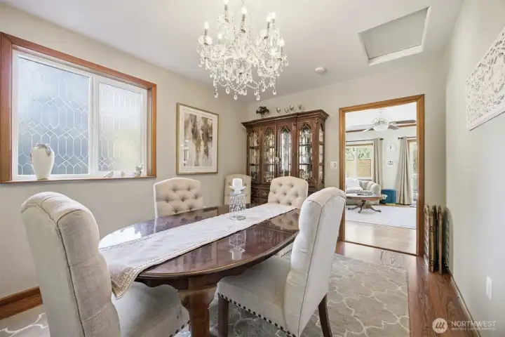 3rd main floor bedroom currently used as a dining room