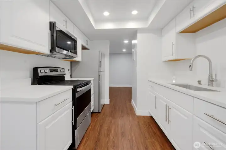 Bright and more space and storage than expected!