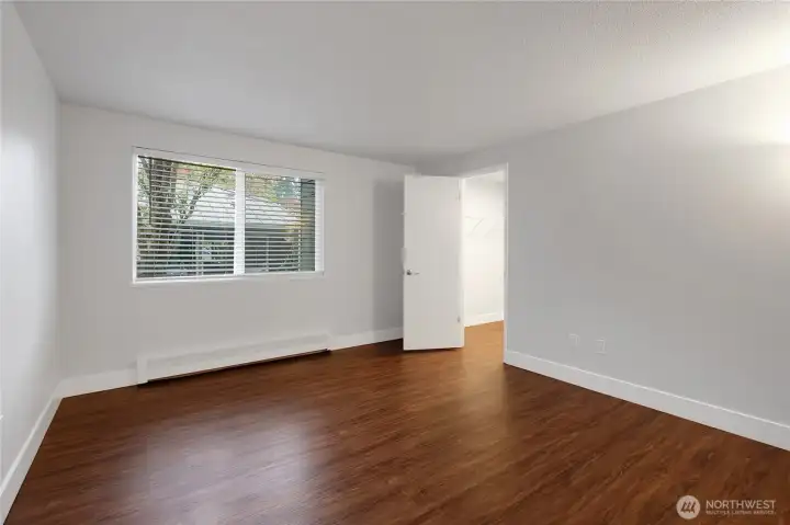 Spacious bedroom.