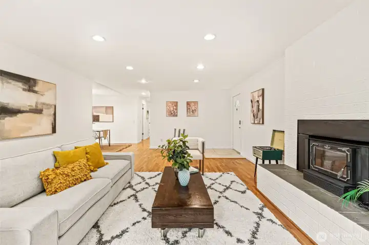 Spacious and bright with all new paint.