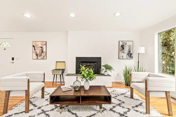 One of many upgrades is recessed lighting.