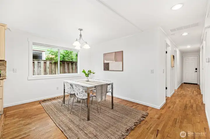 Large dining space.