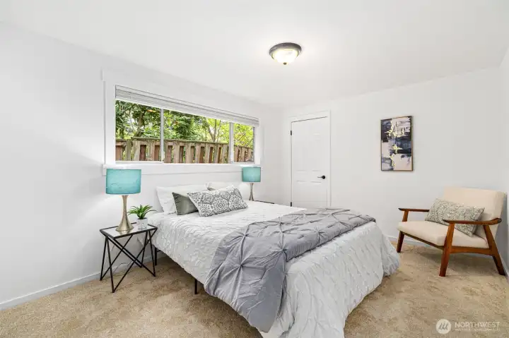 Spacious primary bedroom.