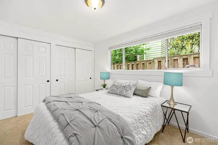 Double closet at the primary bedroom.