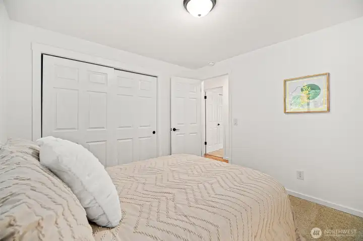 Large closets in all bedrooms.