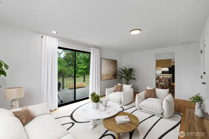 Virtually Staged - Bonus Room off Garage