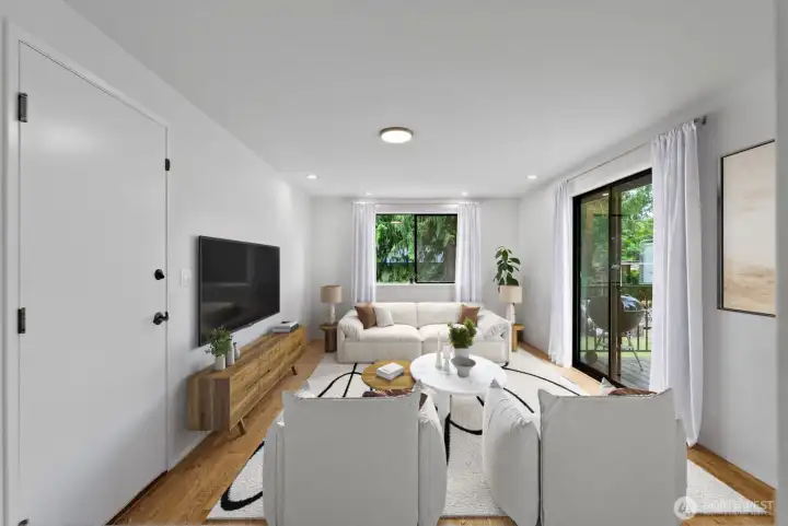 Virtually Staged - Bonus Room off Garage