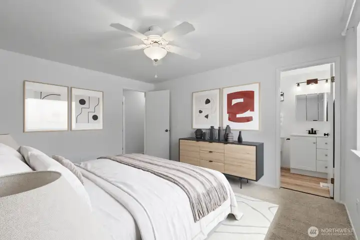Primary Bedroom, Virtually Staged