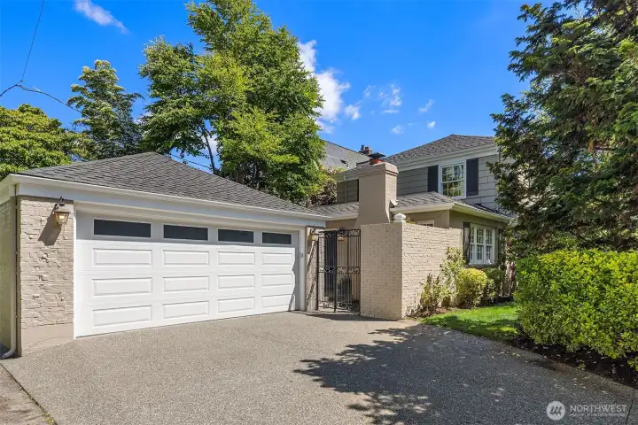 The detached two-car garage, additional off-street driveway parking, and alley access provide a level of convenience that is increasingly difficult to find.