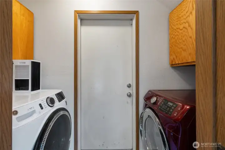 Laundry between family room and 2 car attached garage Laundry between family room and 2 car attached garage