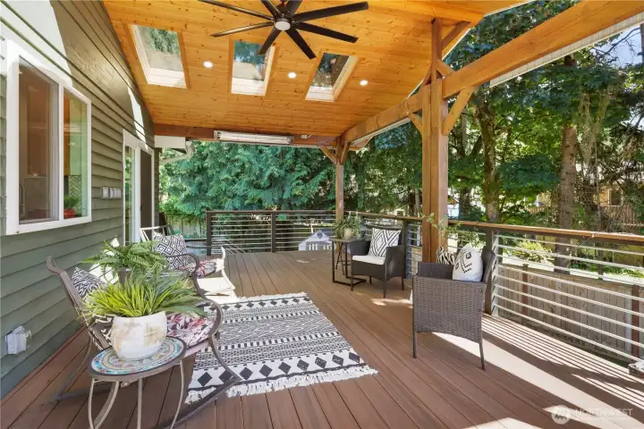 Pretty trees in the backyard add to the ambience Pretty trees in the backyard add to the ambience
