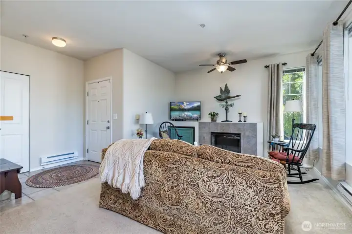 Living room and entry