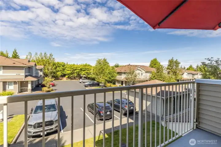 With no building directly behind, you have excellent sunset views!