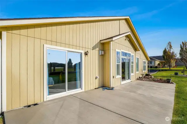 Enjoy having BBQ on the back porch, and notice how the sun will efficiently warm the interior living room and dining areas.