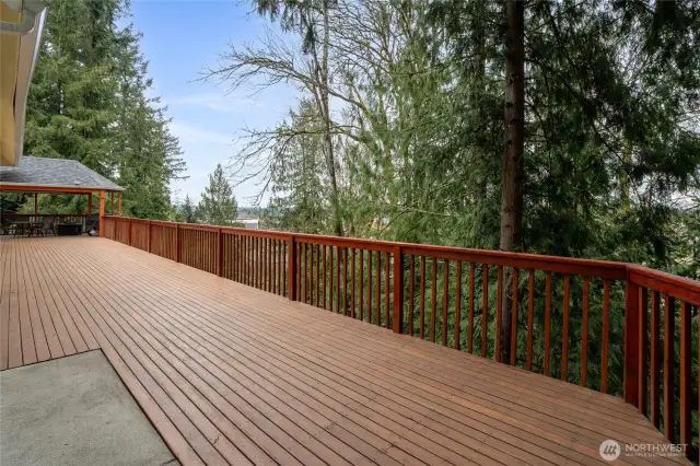 Expansive Deck across back of entire Main Floor
