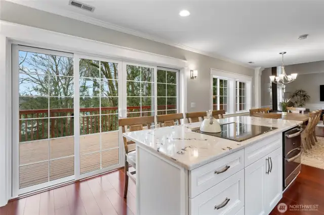 OPen to deck and New Gazebo for dining and entertaining