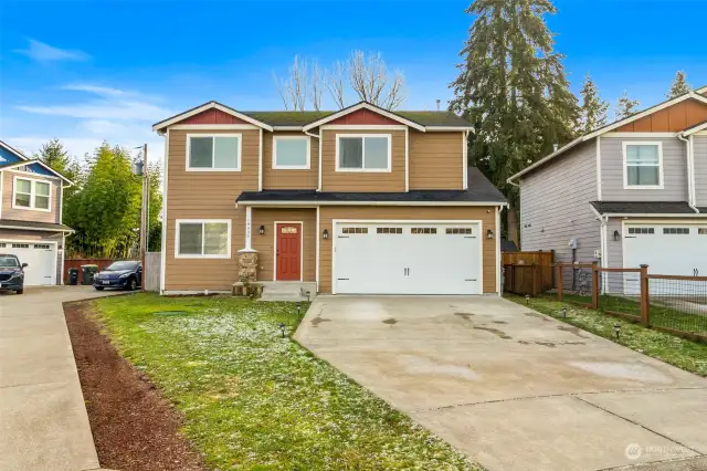 Nice driveway parking and the home sits in a quasi-cul-de-sac which has more parking opportunities.