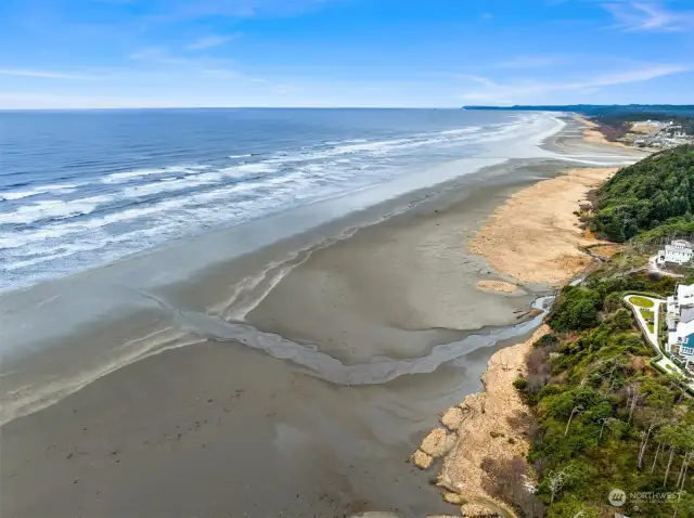 A winter beach scene.