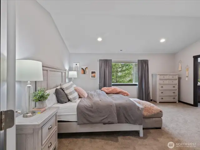 Primary Bedroom with double door entrance.