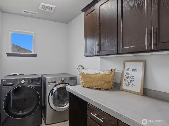 Upstairs Laundry.