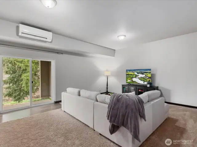 Basement: Currently used as second living area. Slider to the backyard.