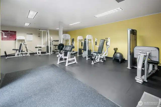Gym onsite so you dont need another membership somewhere else!