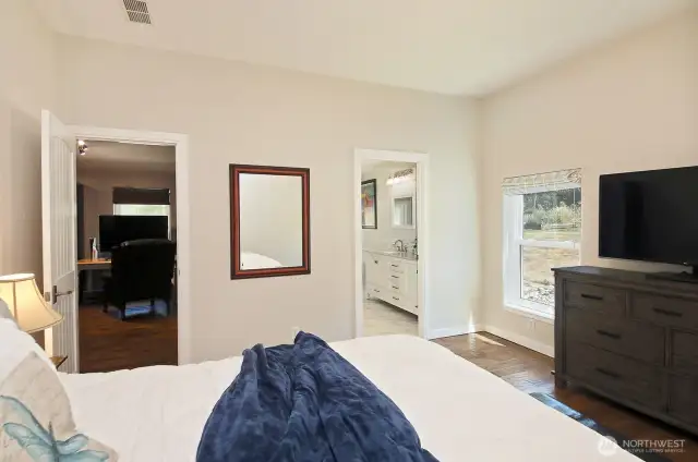 Primary Bedroom. Door to the left is the entry to this bedroom and also can serve as a great office space.