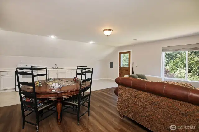 Apartment living space.