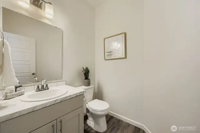 Main floor powder room!