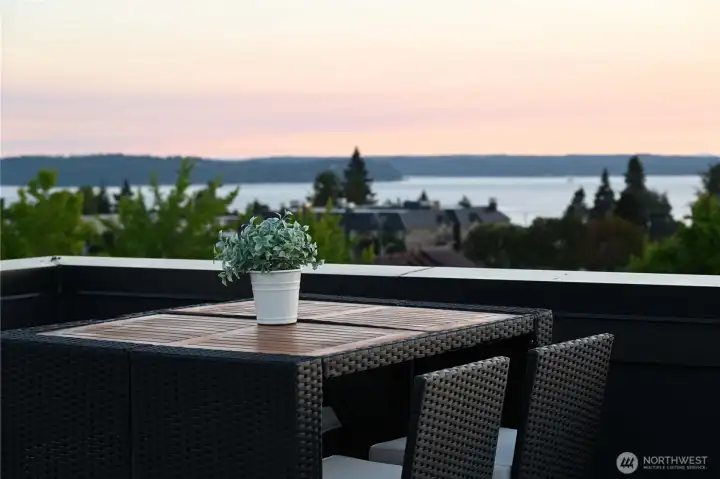 View from the roof-top deck.