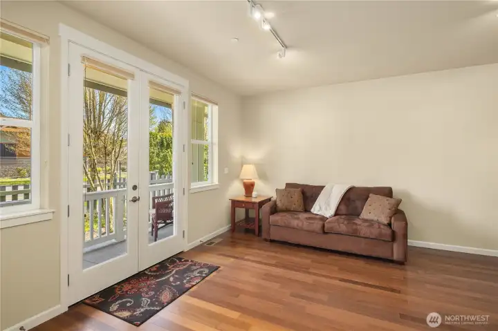 Another view of the lower level bonus room.