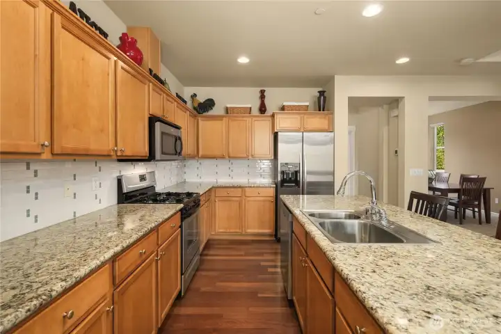 You'll appreciate the abundance of cabinetry and counter space.