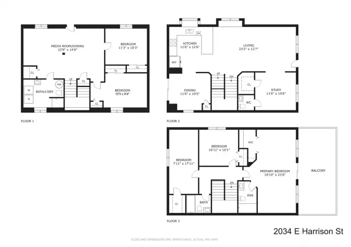 Floorplan: 2034 E Harrison St