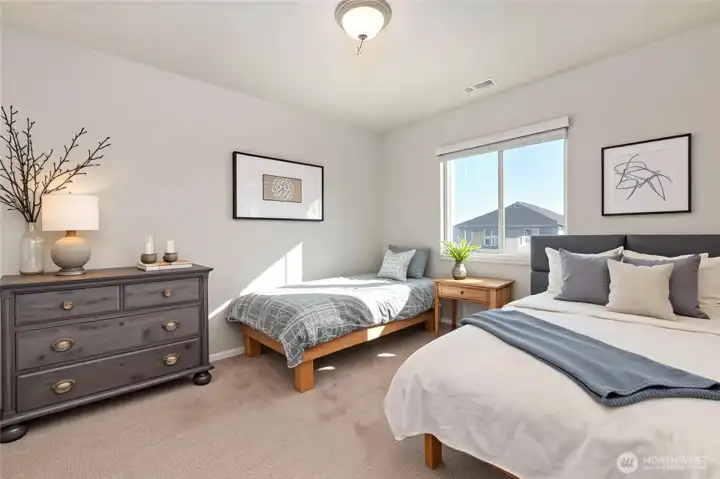 Virtually enhanced 3rd Bedroom.