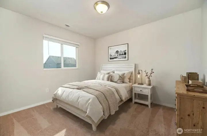 Virtually enhanced 4th bedroom.