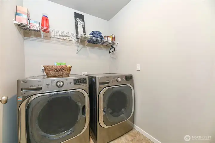 Upper floor laundry room.
