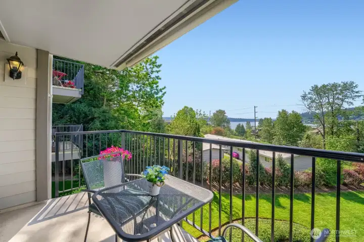 West facing balcony sets the stage for nightly sunsets
