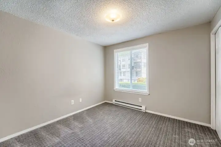 Second bedroom has flexible layout options for a bed